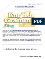 English Grammar MCQs Set 5