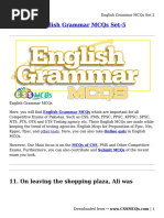 English Grammar MCQs Set 5