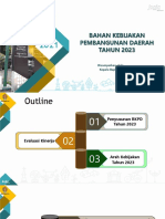 Bahan Kebijakan Pembangunan Daerah Tahun 2023