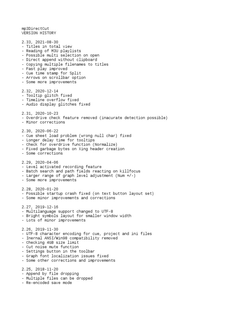 Version PDF Filename Computer File