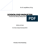 Buku Sosiologi Industri DR - Aang Ridwan