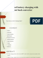 Solar-Powered Battery Charging With Highly Efficient Buck Converter