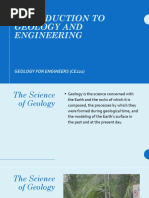 Module 1 INTRODUCTION TO GEOLOGY AND ENGINEERING