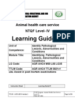 Learning Guide 35: Animal Health Care Service NTQF Level-IV