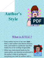 Authors Style and Purpose