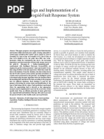 Design and Implementation of A Microgrid-Fault Response System