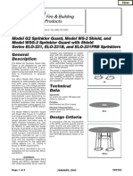 Model G2 Sprinkler Guard, Model WS-2 Shield, and Model WSG-2 Sprinkler Guard With Shield Series ELO-231, ELO-231B, and ELO-231FRB Sprinklers