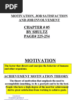 Motivation, Job Satisfaction and Job Involement-1