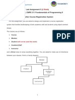 Lab Assignment 5 2020 - 2021 Fall, CMPE 211 Fundamentals of Programming II A Better Course Registration System