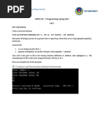 Computer Engineering Department TED University: CMPE 252 - C Programming, Spring 2021 Lab 1