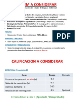 Criterios de la exposicion EIA