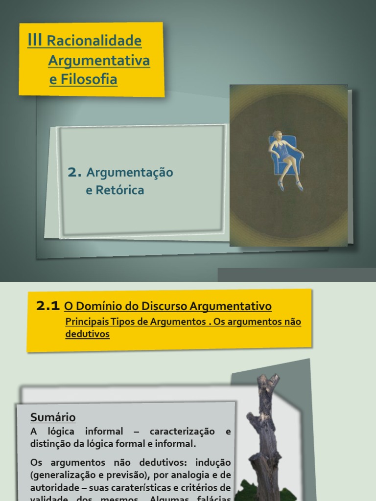 Argum Não Dedutivos | PDF | Argumento | Raciocínio dedutivo