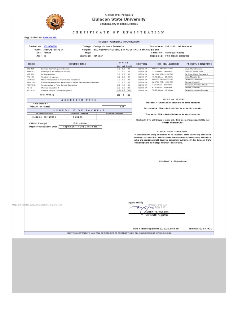 Certificate of Registration | PDF