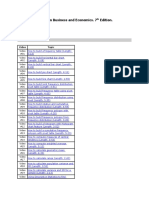 Applied Statisctics in Business and Economics. 7 Edition. Excel Tutorials