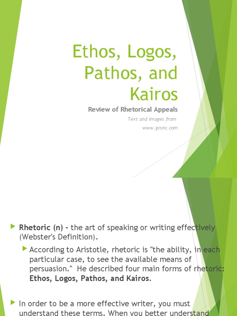 Understanding Rhetorical Appeals | PDF | Rhetoric | Logos