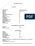 Aponline Limited: General English and General Telugu