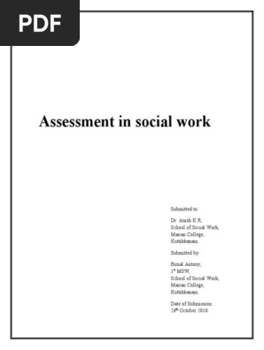 Assessment in Social Work