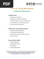 Matlab - Image Processing: (Food Technology)