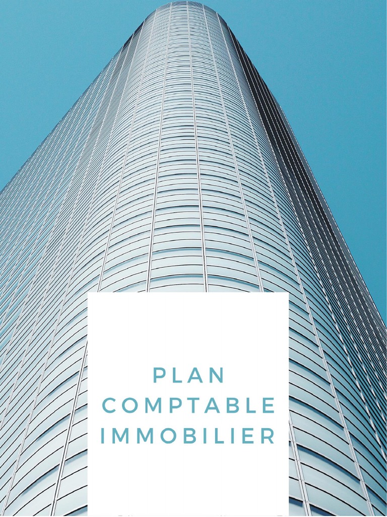 Plan Comptable Immobilier Maroc 2025 PDF Comptabilité Services — free download