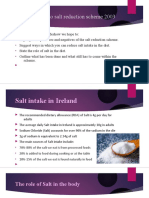 Salt Reduction Programme - Ireland 2003-2011