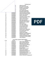 Student enrollment list by course