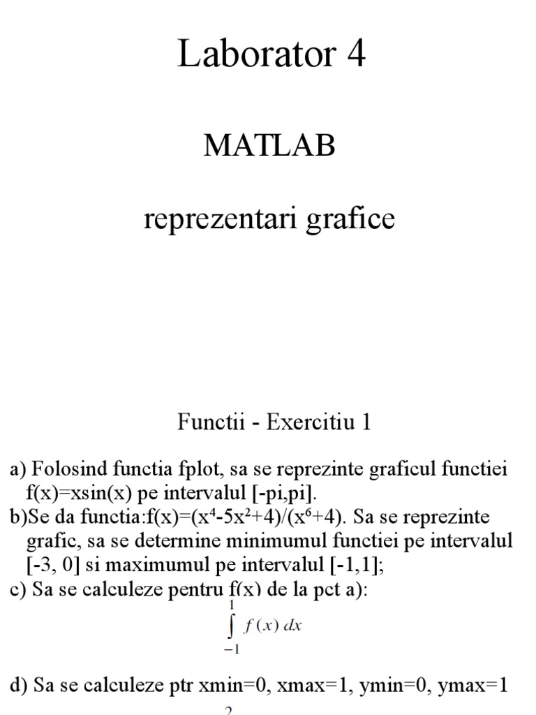 Matlab Lab4 | PDF