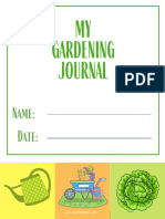 MY Gardening Journal: Name: Date