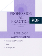 Profession AL Practice: Introduction To Architectural Practice and Management