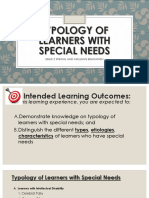 Typology of Learners With Special Needs PDF