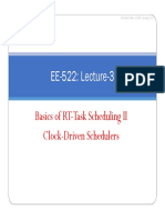 EE-522: Lecture-3: Basics of RT-Task Scheduling II Clock-Driven Schedulers