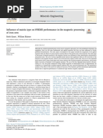 Influence of Matrix Type On WHIMS Performance in The Magn - 2020 - Minerals Engi