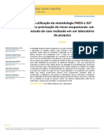 A Utilização Da Metodologia FMEA e SLP para Priorização de Riscos Ocupacionais - Artigo