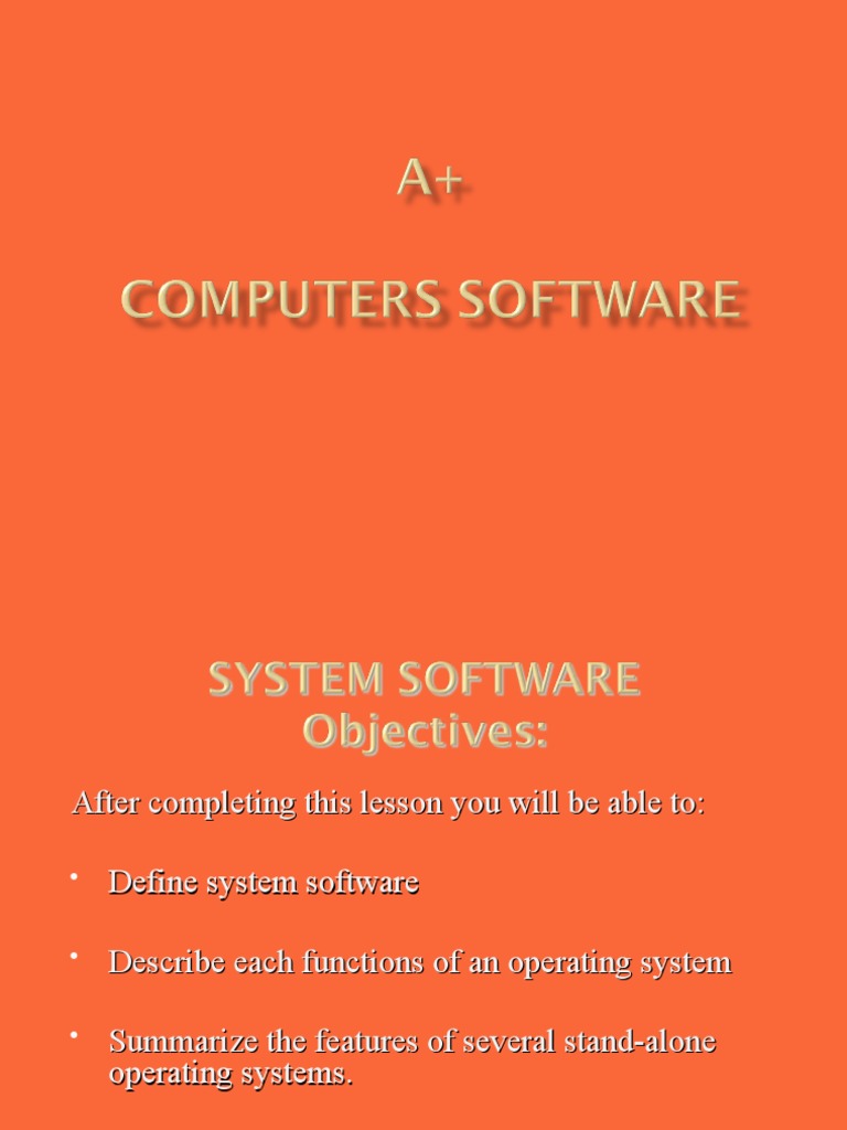 System Software PDF Operating System Microsoft Windows