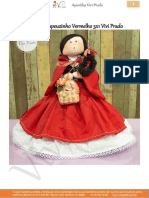 Boneca Chapeuzinho Vermelho 3x1 Vivi Prado