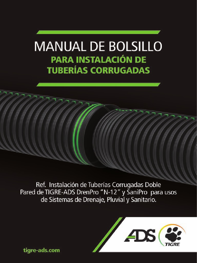 Manual de Instalacion Tuberia Alta Densidad PEAD Tigre ADS | PDF