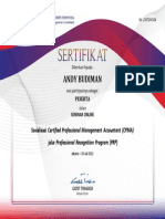 Andy Budiman: Sosialisasi Certified Professional Management Accountant (CPMA)