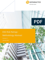 Sustainalytics ESG Ratings Methodology Abstract