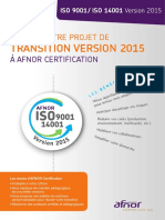 Transition Version 2015 - Afnor Certification