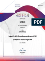 Bastian: Sosialisasi Certified Professional Management Accountant (CPMA)