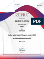Dwi Agus Pramudya: Sosialisasi Certified Professional Management Accountant (CPMA)