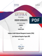 Freddy Kurnianto: Sosialisasi Certified Professional Management Accountant (CPMA)