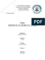 Incidencia de Los Linfomas en El Ecuador-Karen Ponce Farias