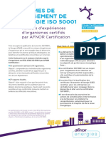 Etude Afnor Energie Iso50001 Certification 2014