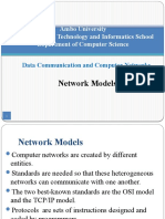 Network Models: Ambo University Woliso Campus Technology and Informatics School Department of Computer Science