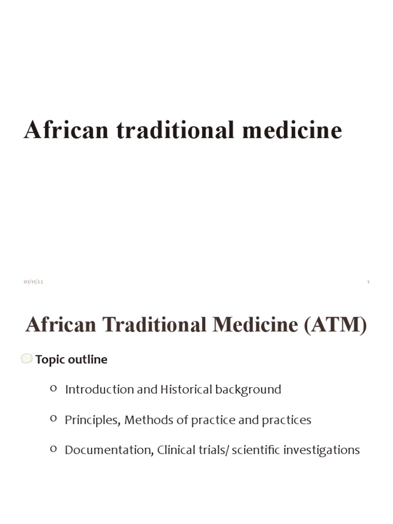 African Traditional Medicine | PDF | Alternative Medicine | Medicine