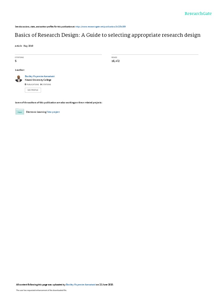 Research Design Guide for Scholars | PDF | Survey Methodology | Experiment