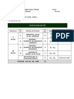 Pl. Anuală Cl. IV Geografie