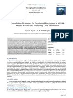 Cancellation Techniques For Co-Channel Interference in MIMO-OFDM Systems and Evaluating Their Performance