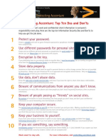 Protecting Accenture Top 10 Dos and Don'Ts