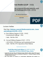 Lecture 7 - Pakistan - Issues and Challenges II (1958 - 1971) PAK STUDIES